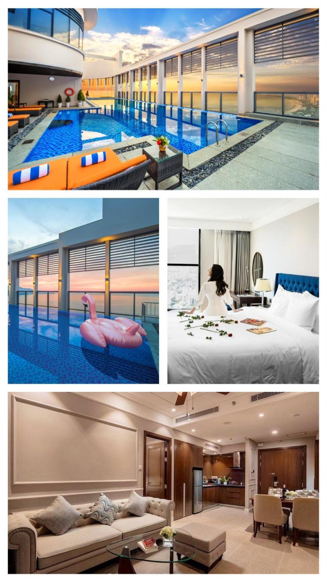 Luxury Apartment - Rooftop Swimming Pool - Beach Front - Hinata Apartment ダナン市 エクステリア 写真